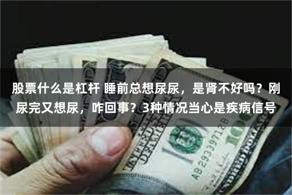 股票什么是杠杆 睡前总想尿尿，是肾不好吗？刚尿完又想尿，咋回事？3种情况当心是疾病信号